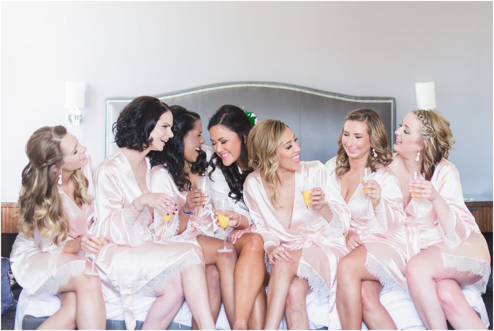 Ambassador Hotel Wedding Noah's Event Venue Bridesmaids Getting Ready