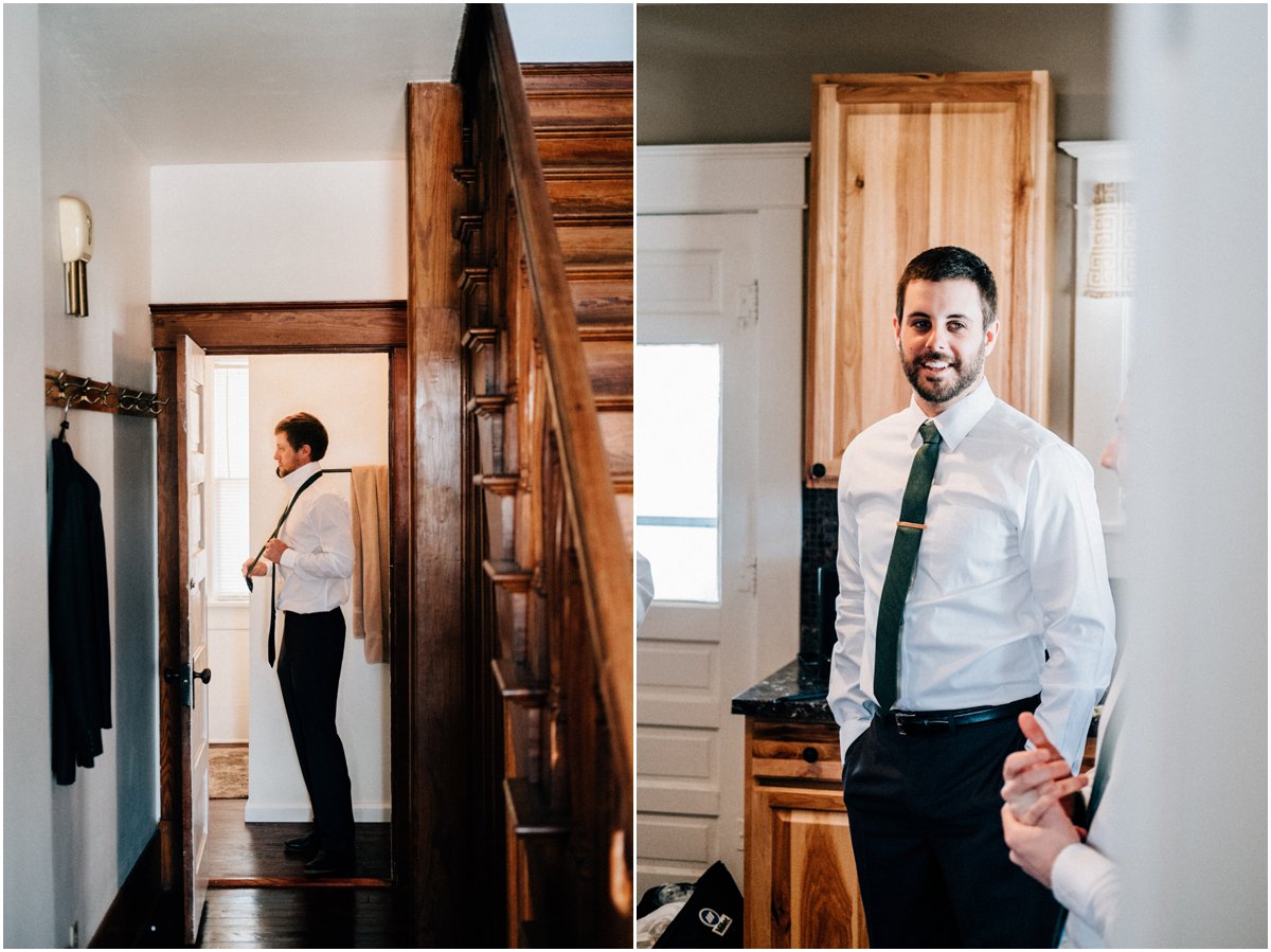 Groomsmen Wedding Photography Wichita Kansas Emerald Copper Sage and Thyme