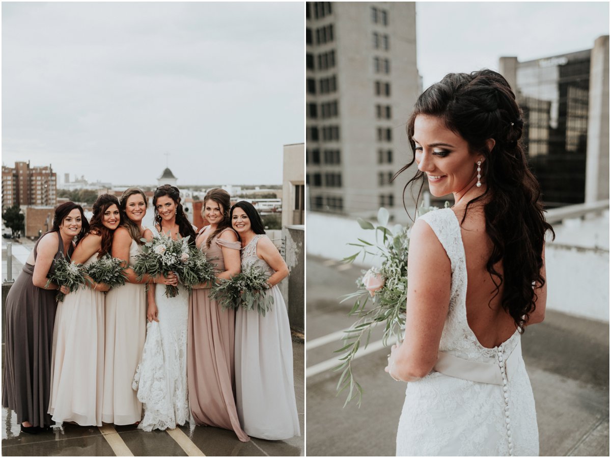 Rainy Wedding Downtown Wichita, Kansas Knoblauch
