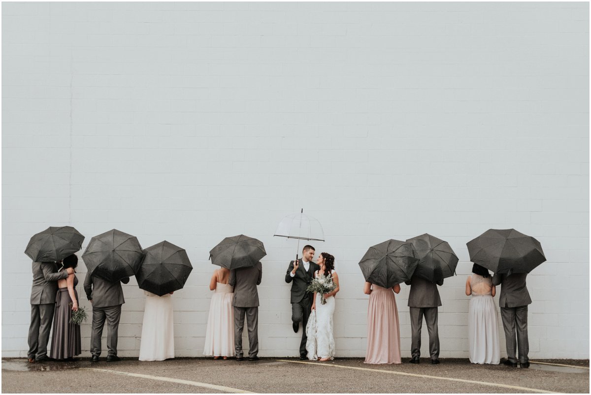 Rainy Wedding Downtown Wichita, Kansas Knoblauch