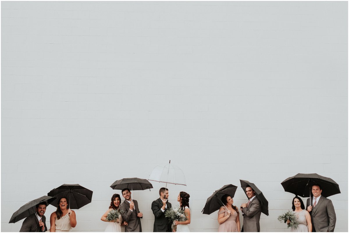 Rainy Wedding Downtown Wichita, Kansas Knoblauch