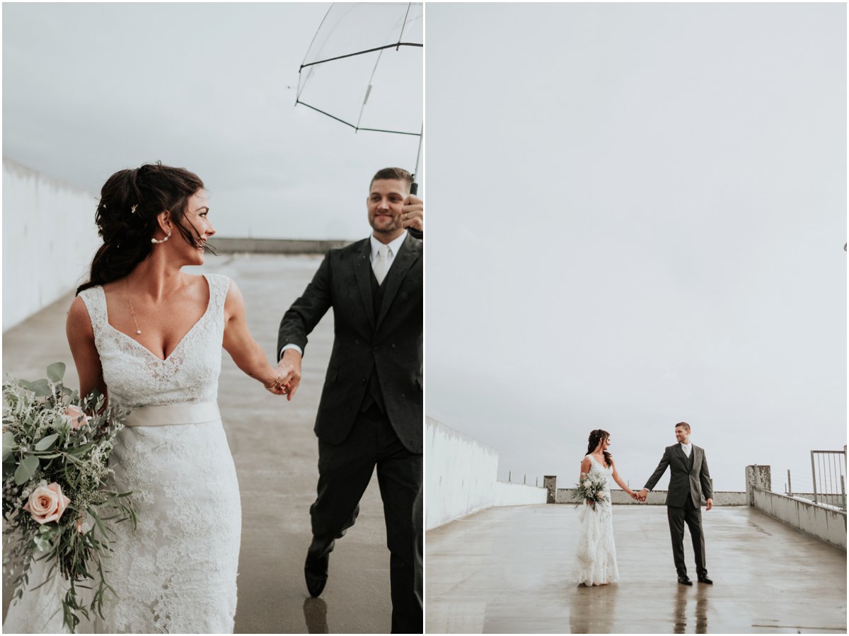 Rainy Wedding Downtown Wichita, Kansas Knoblauch