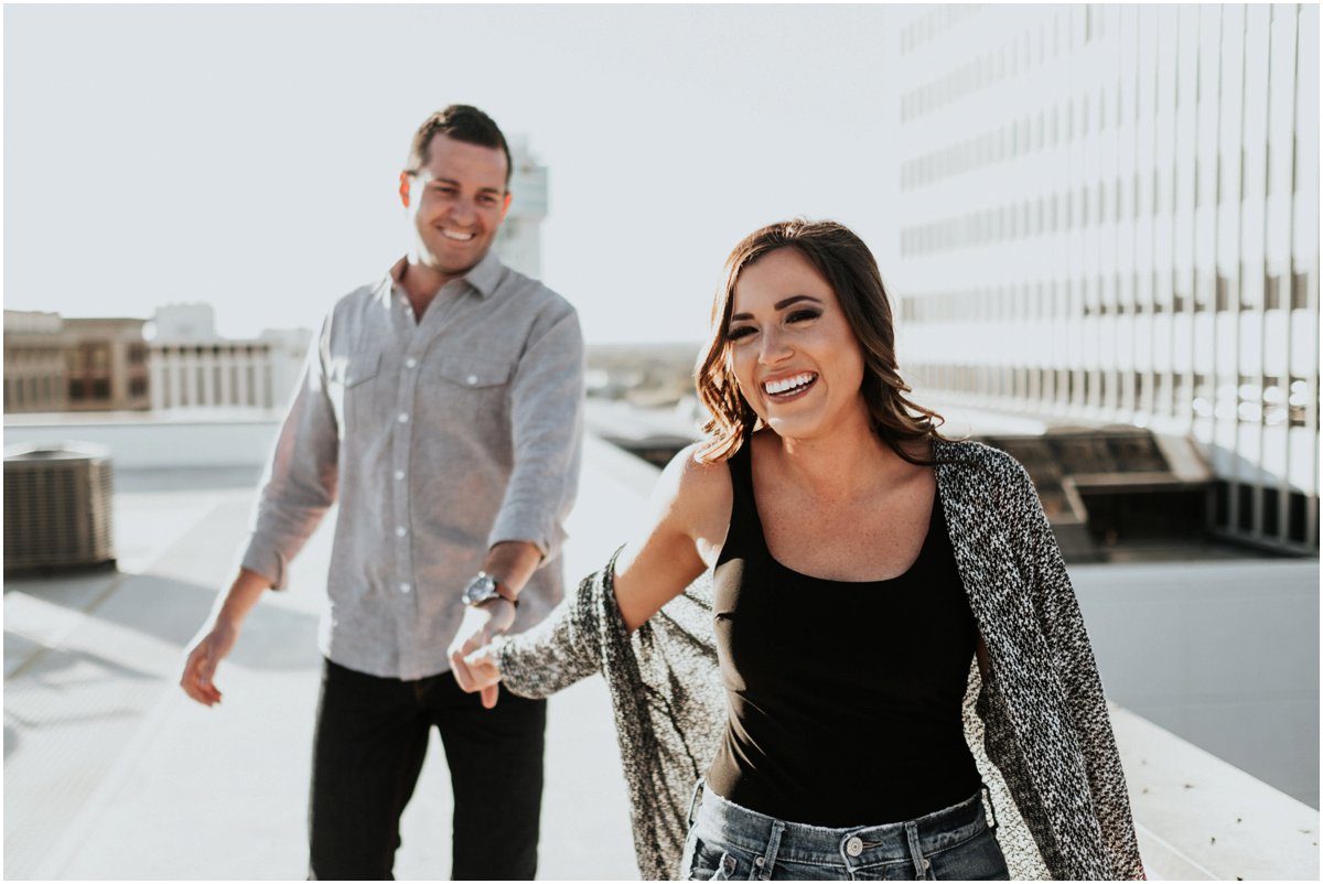 Wichita Skyline Engagement Session