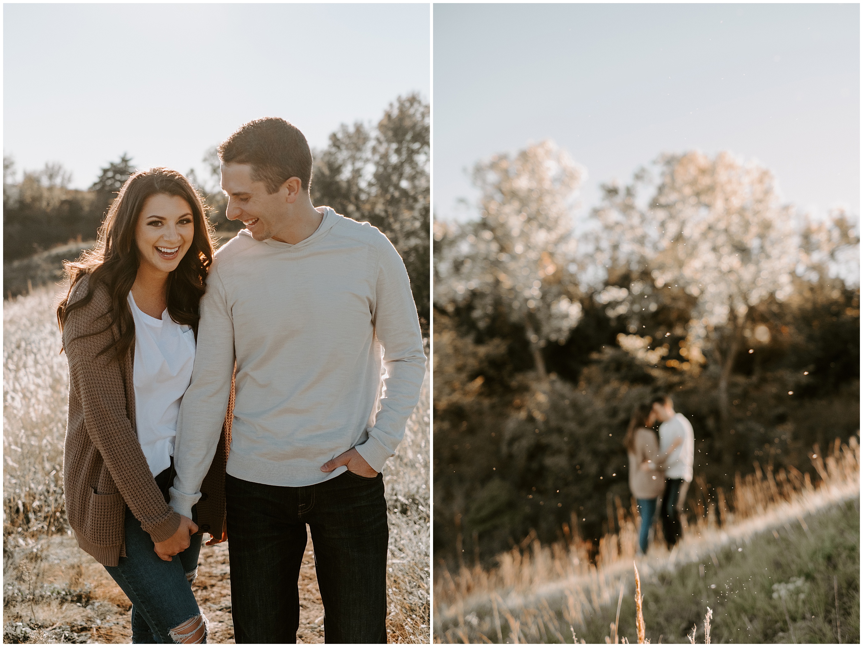 kansas engagement photo poses